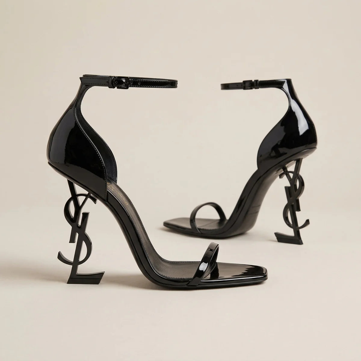 Opyum Heel Sandal – Black