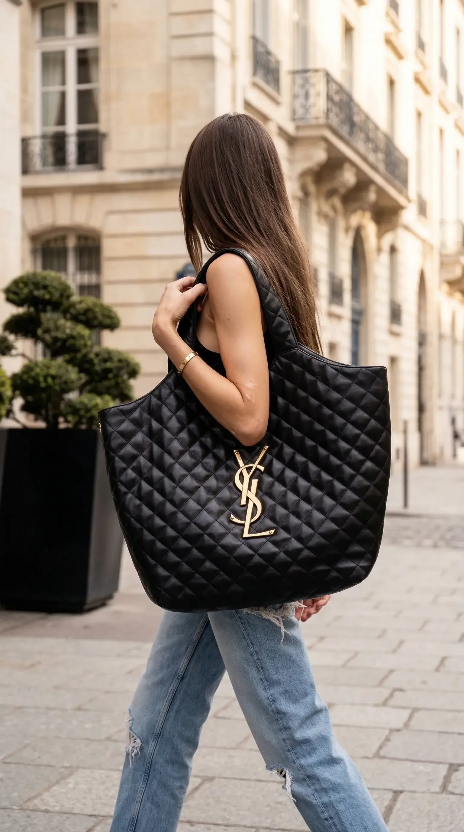 Heritage Quilted Tote – Black - EliteLux Outlet