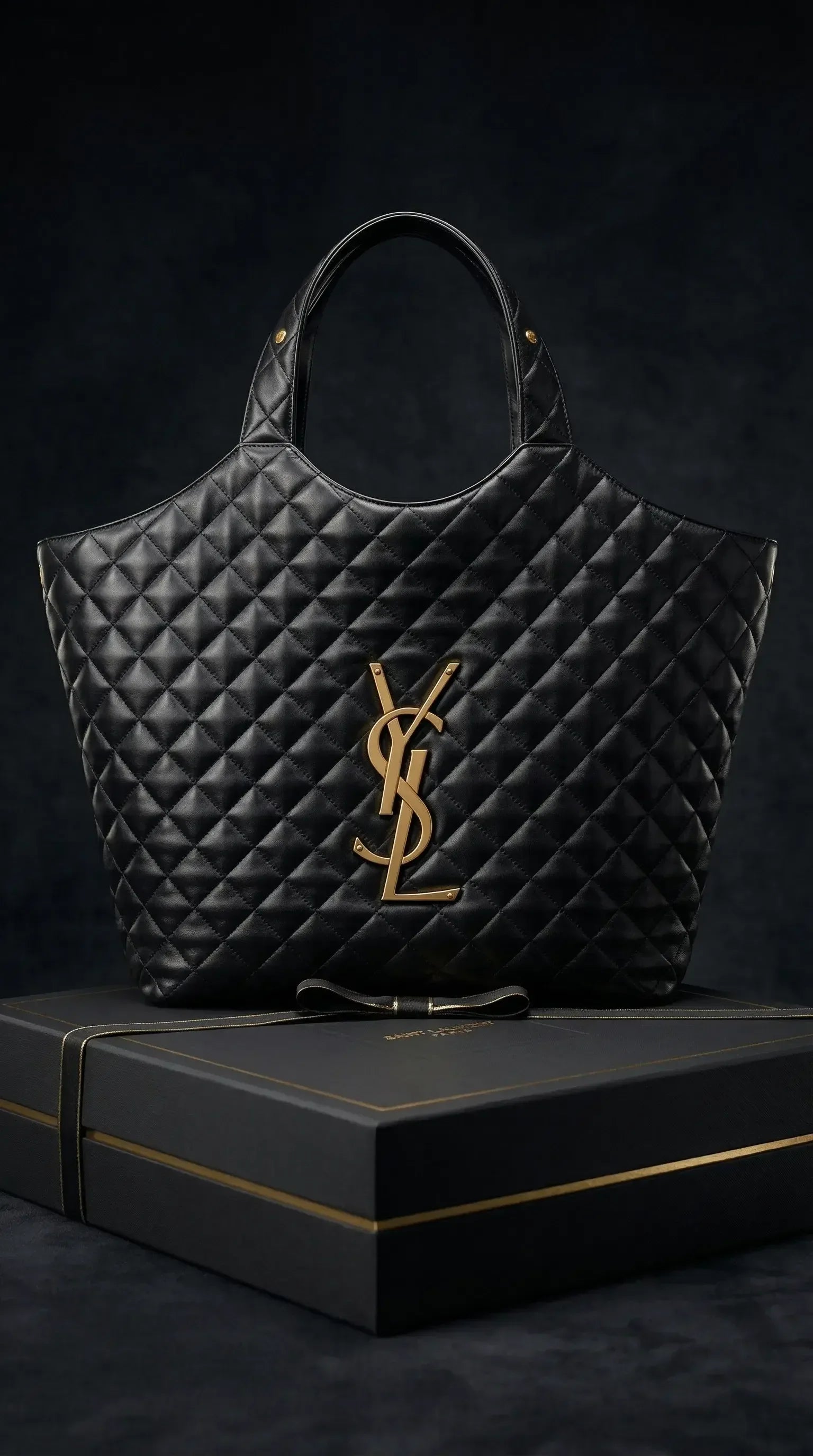 Heritage Quilted Tote – Black - EliteLux Outlet