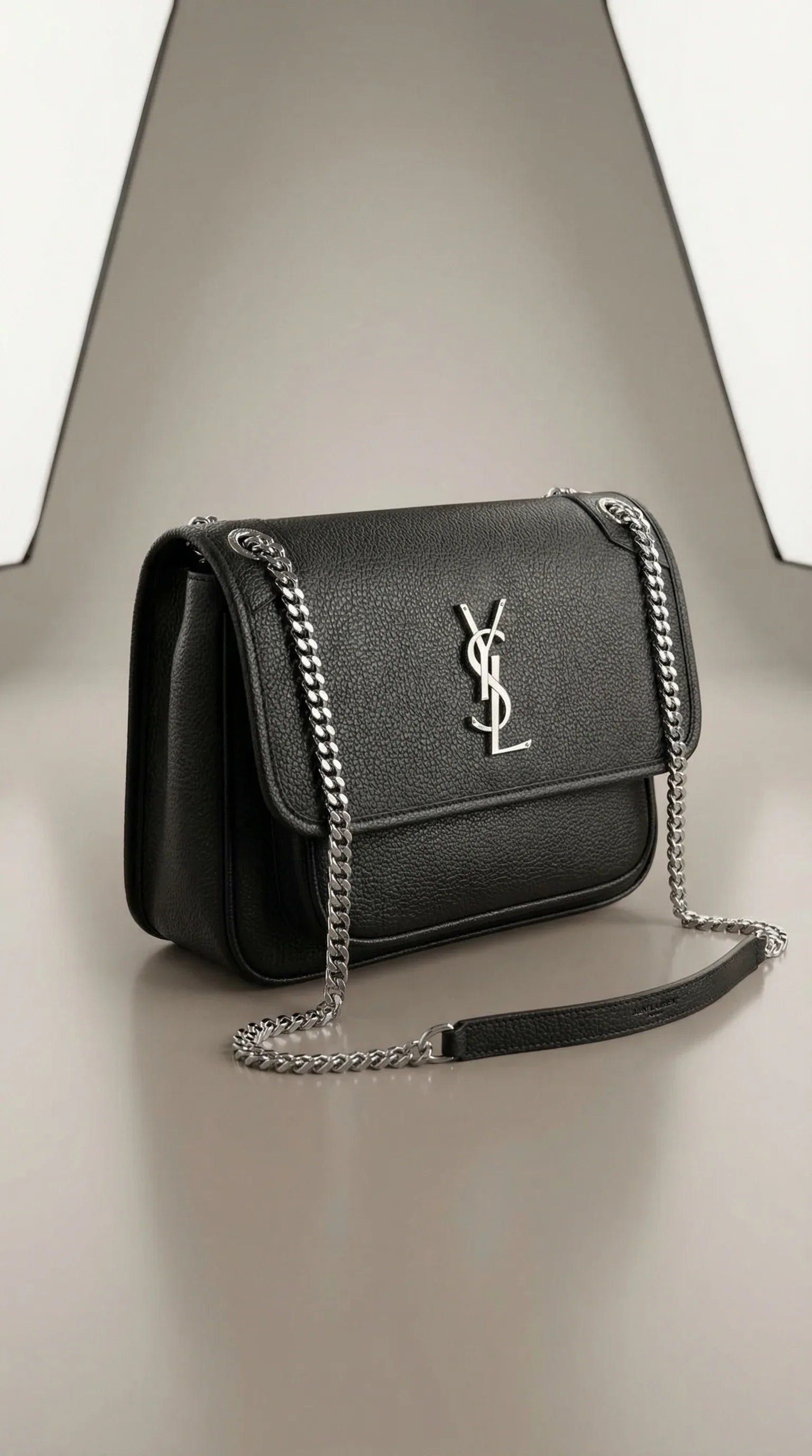 Cassandre Flap Chain Bag – Black - EliteLux Outlet